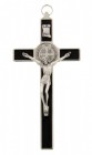 St. Benedict Crucifix with Black Enamel 7.5“