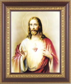 Sacred Heart of Jesus 8x10 Framed Print Under Glass [HFP111]