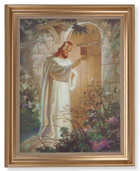 #129 Frame Christ Knocking 11x14 Framed Print Artboard