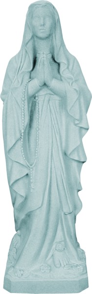 Plastic Our Lady of Lourdes Statue - 24 inch - Granite