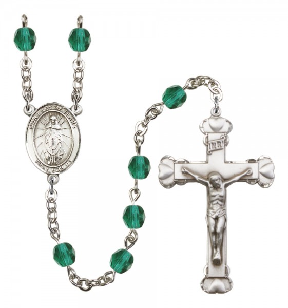 Women's Our Lady of Tears Birthstone Rosary - Zircon