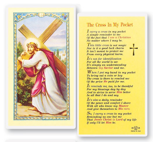 The Cross In My Pocket Laminated Prayer Cards 25 Pack