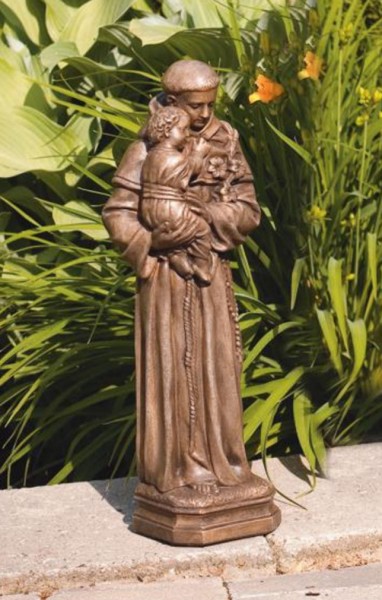 St. Anthony Statue 16 Inches - Classic Iron Finish