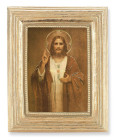 Sacred Heart of Jesus by Chambers 2.5x3.5 Print Under Glass