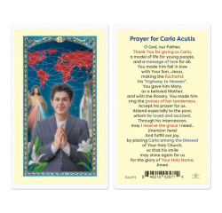 Blessed Carlo Acutis Laminated Prayer Card [HPR972]