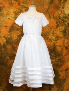 plain communion dresses