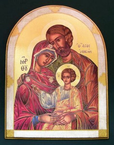 Holy Family Bell Shaped Plaque 23x31 Inches  [PL3096]