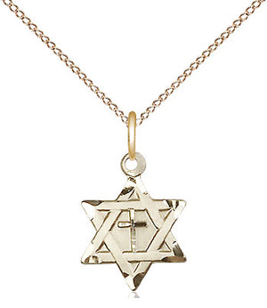 Star of David with Cross Pendant