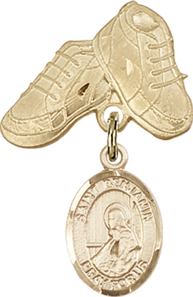 St. Benjamin Charm and Baby Boots Pin