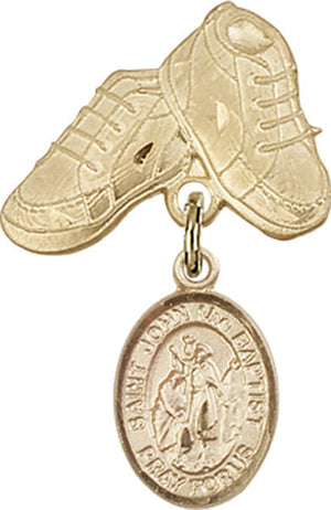 St. John the Baptist Charm and Baby Boots Pin