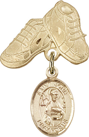 St. John the Apostle Charm and Baby Boots Pin