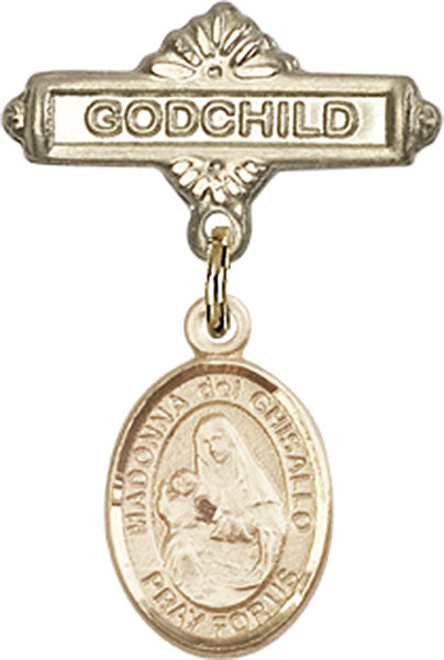 St. Madonna Del Ghisallo Charm and Godchild Badge Pin