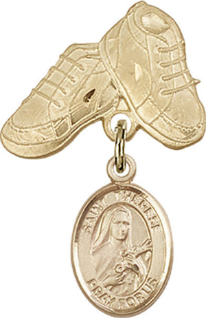 St. Therese of Lisieux Charm and Baby Boots Pin