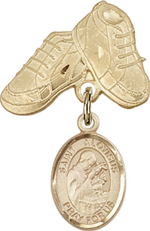 St. Aloysius Gonzaga Charm and Baby Boots Pin