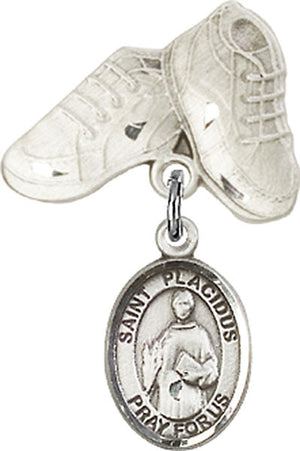 St. Placidus Charm and Baby Boots Pin