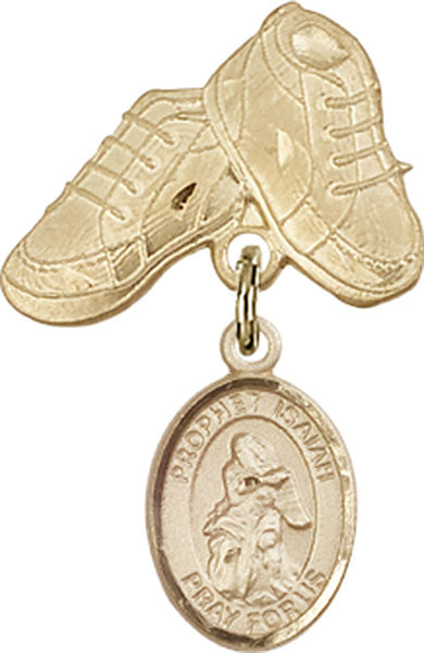 St. Isaiah Charm and Baby Boots Pin