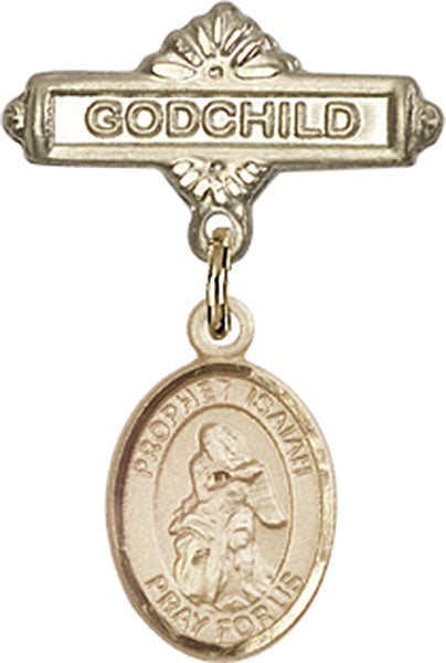 St. Isaiah Charm and Godchild Badge Pin