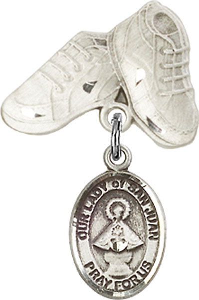 Our Lady of San Juan Charm and Baby Boots Pin