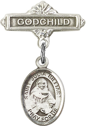 St. Julia Billiart Charm and Godchild Badge Pin