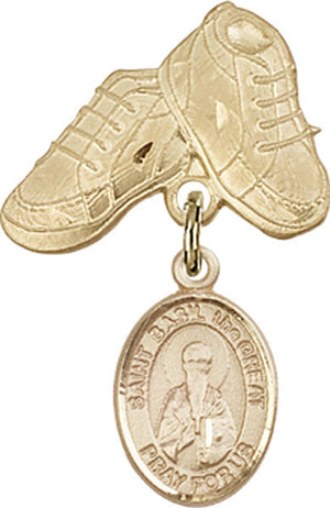 St. Basil the Great Charm and Baby Boots Pin