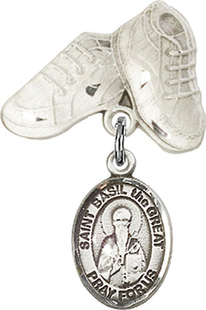 St. Basil the Great Charm and Baby Boots Pin