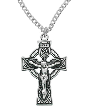 Traditional Celtic Crucifix Necklace for Men