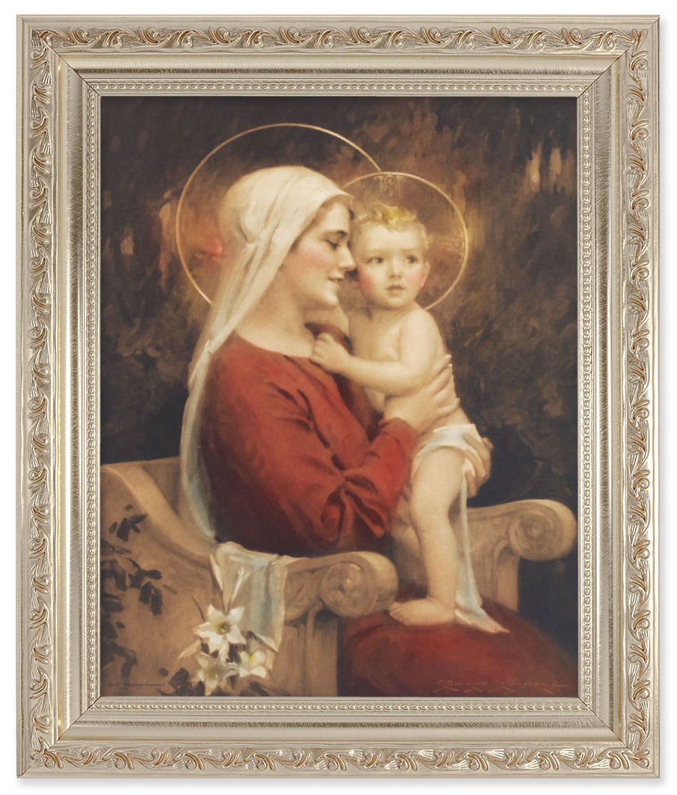 Madonna and Child Full of Joy 8x10 Framed Print Under Glass