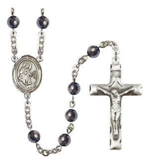 Our Lady of Mercy Silver Plated Rosary for Men