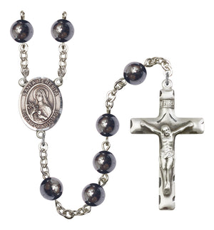 Santa Teresita Silver Plated Rosary for Men