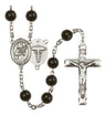 St. Agatha Nurse Silver Plated Rosary for Men