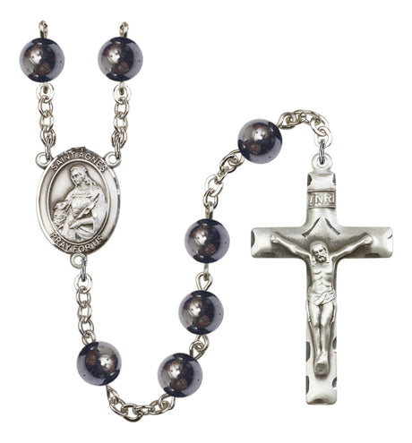 St. Agnes of Rome Silver Plated Rosary for Men