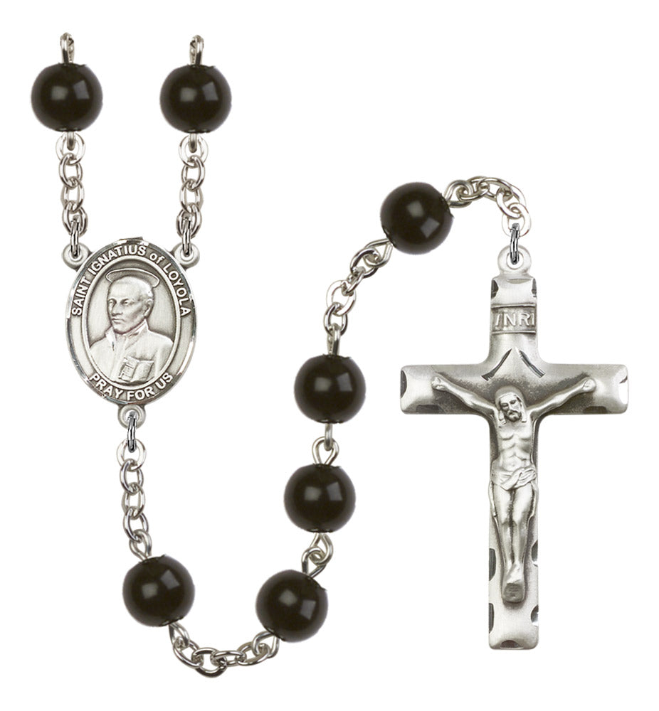 St. Ignatius of Loyola Silver Plated Rosary for Men