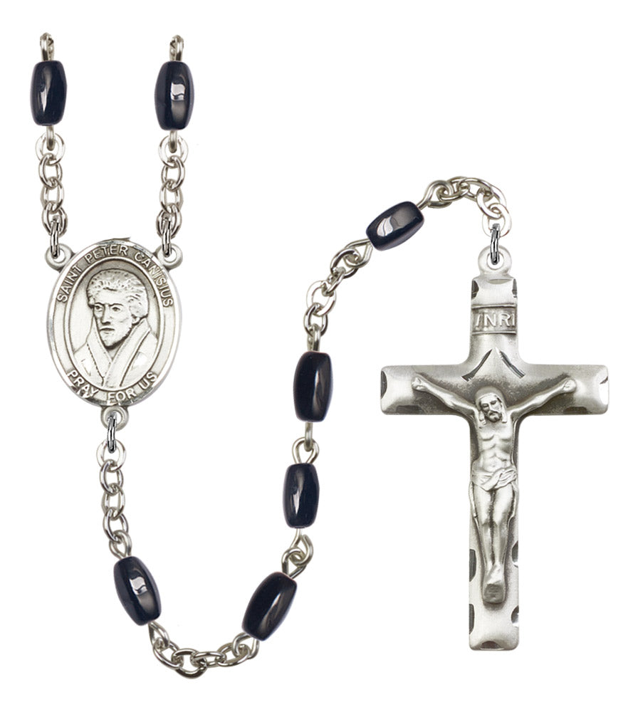 St. Peter Canisius Silver Plated Rosary for Men