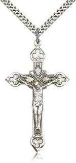 Men's Spade Tip Crucifix Pendant