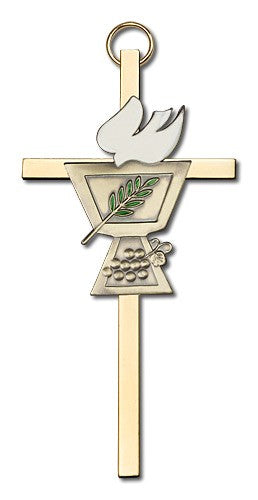 Confirmation Chalice and Dove Wall Cross 4'