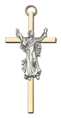 Risen Christ Wall Crucifix  4"