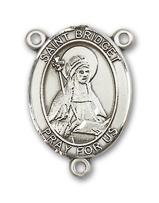 St. Bridget of Sweden Rosary Centerpiece Sterling Silver or Pewter