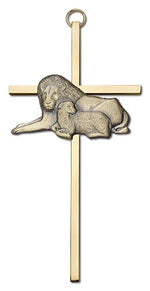 Lion and Lamb Wall Cross 6'