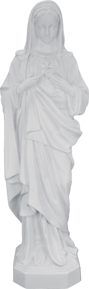 Plastic Immaculate Heart of Mary Statue - 24 inch