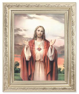 Sacred Heart of Jesus 6x8 Print Under Glass