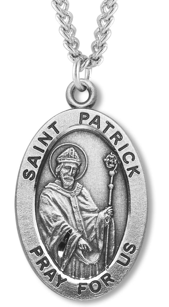 St. Patrick Medal Sterling Silver