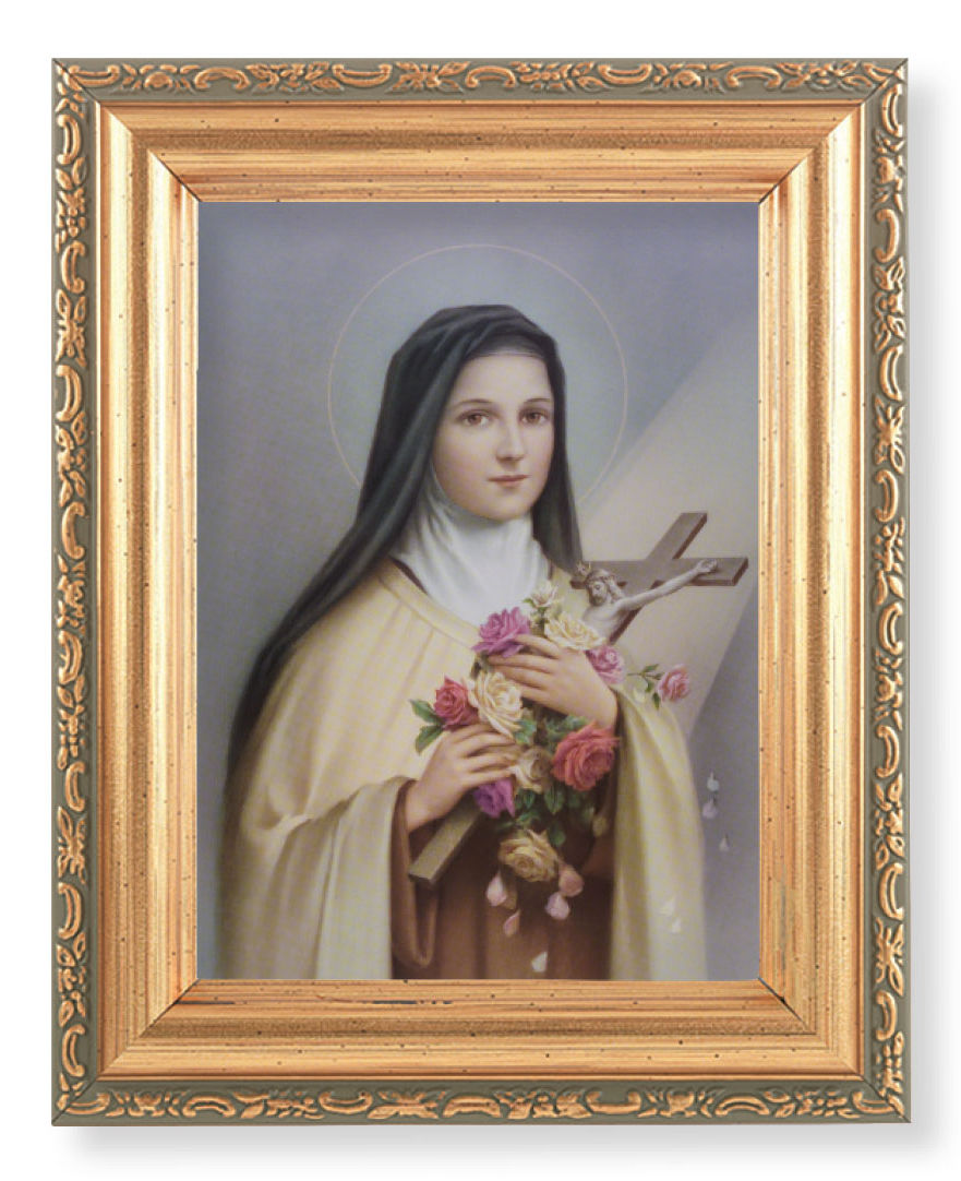 St. Therese 4x5.5 Print Under Glass