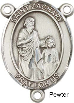 St. Zachary Rosary Centerpiece Sterling Silver or Pewter