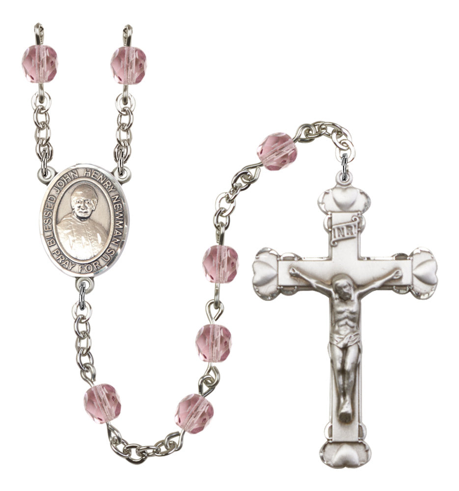 Blessed John Henry Newman Birthstone Rosary for Women