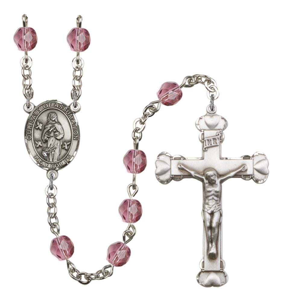 Our Lady of Assumption Birthstone Rosary for Women