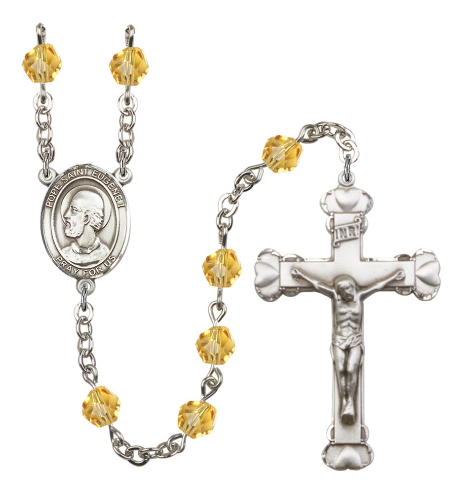 Pope Saint Eugene I Birthstone Rosary for Women