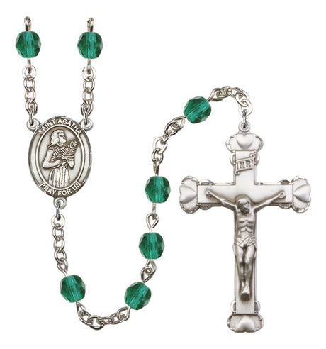 St. Agatha Birthstone Rosary for Women