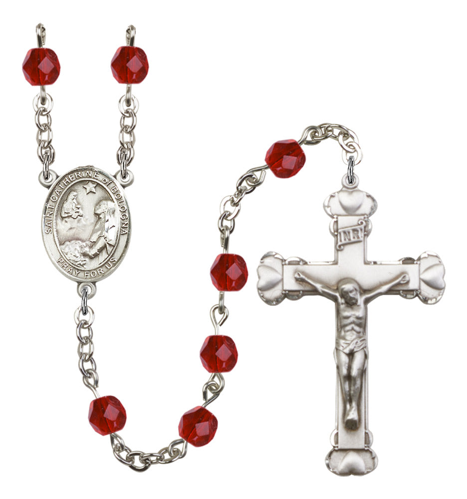 St. Catherine of Bologna Birthstone Rosary for Women