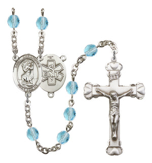 St. Christopher EMT Birthstone Rosary for Women