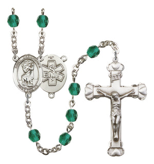 St. Christopher EMT Birthstone Rosary for Women